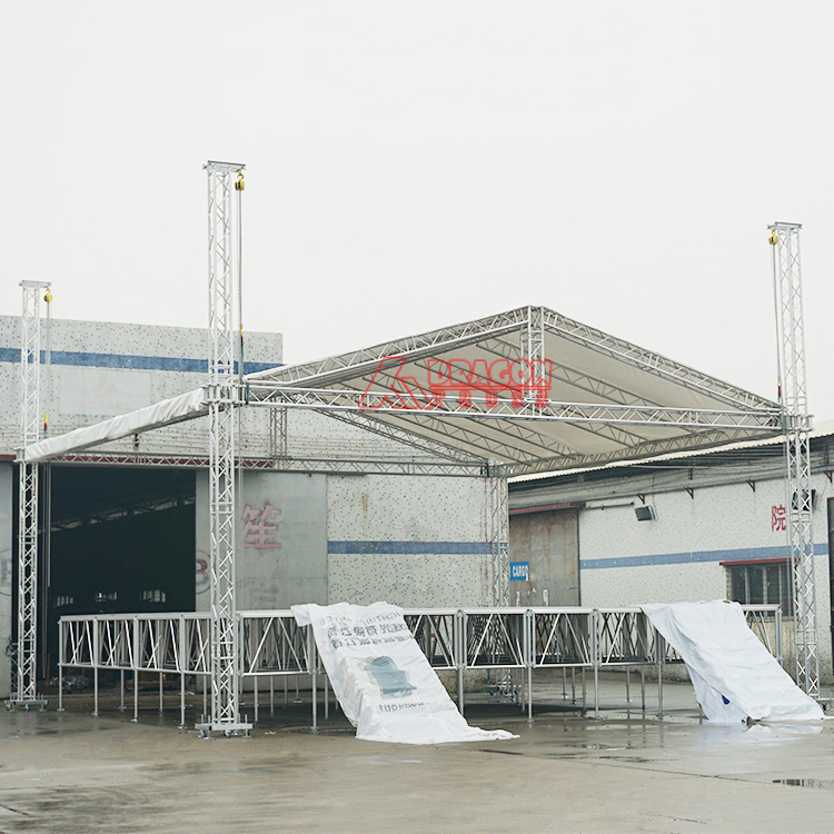 Flat Roof Truss with Concert Stage