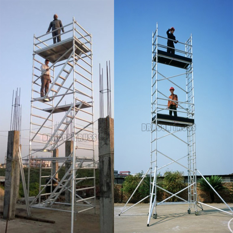 Top Quality Single Aluminum Mobile Scaffolding for Sale