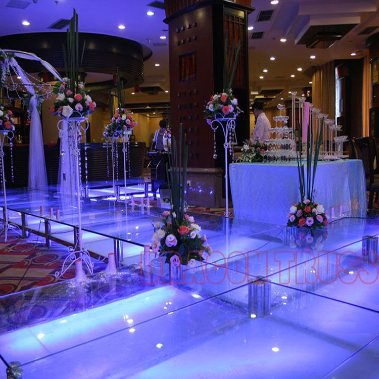 Crystal Stage for Concert, Glass Stage ,Round Stage for Wedding