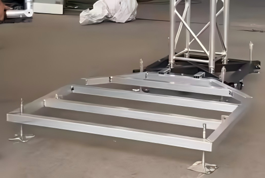 Custom Aluminum Alloy Base for Portable Water Tanks – Stronger Stability for Stage and Truss Systems