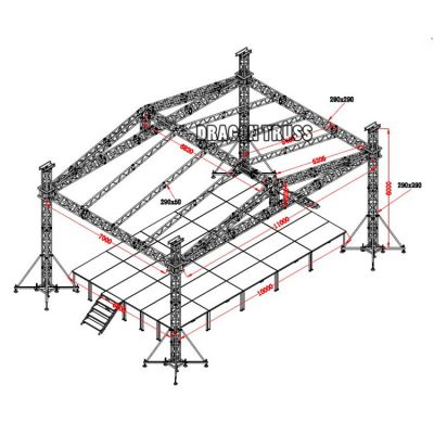 Newest aluminium heavy duty truss system